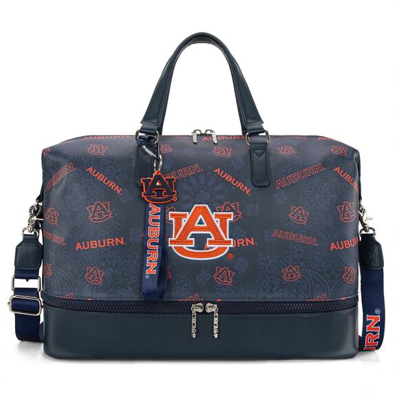 Auburn University Tigers Navy Duffle Travel/Gym Bag *Brand NEW w/ Tags - Picture 1 of 9